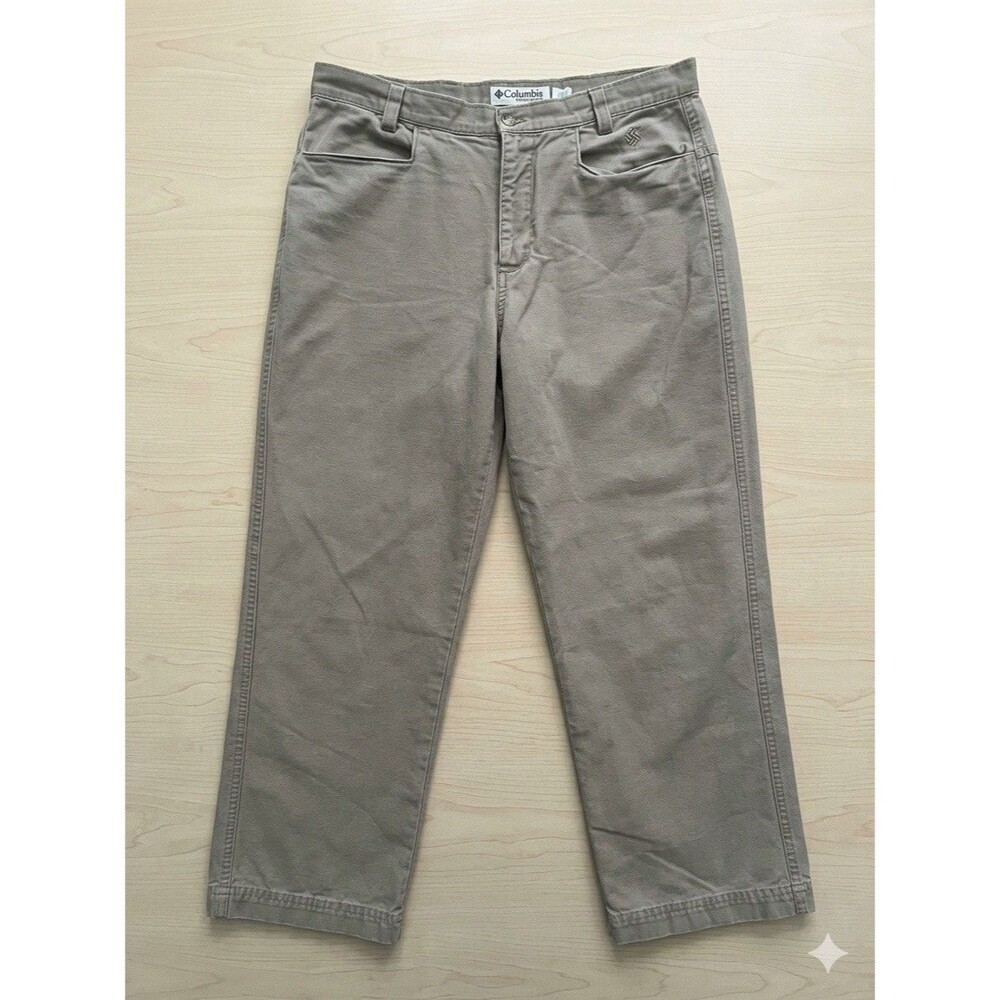 Columbia Women's Gray Cotton Chino Pants Size 6 Outdoor Casual